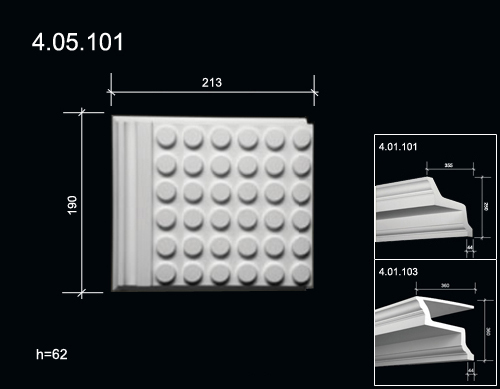 4.05.101  Polyurethane decorative elements