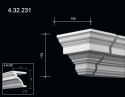 4.32.231  Polyurethane decorative elements