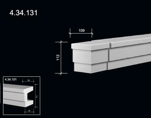 4.34.131  Polyurethane decorative elements