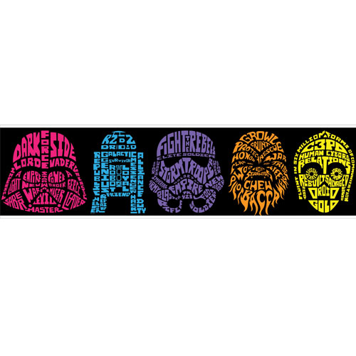 101386 Star Wars Neon Head border