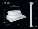 4.17.002 Polyurethane semicolumn base