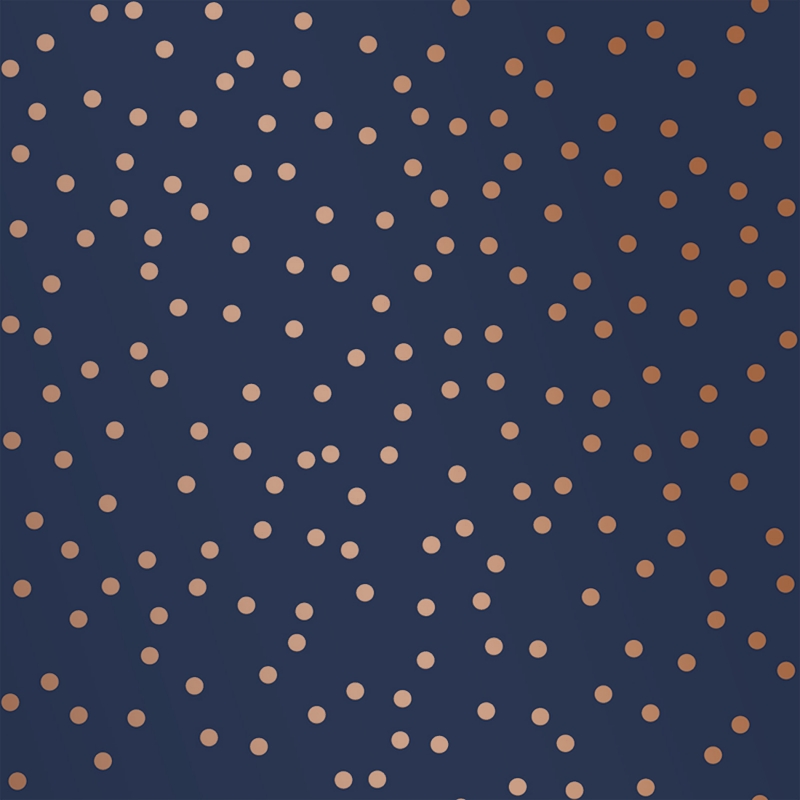 108561 Confetti Navy Copper wallpaper