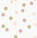 108565 Dotty Polka Pink American Gold oбои