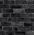 107980 House Brick Charcoal wallpaper