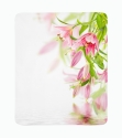 Fleece Blanket Pink Lilies