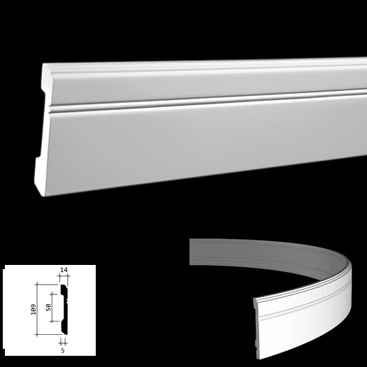 1.53.103 Напольный плинтус из полиуретана 