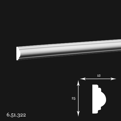 6.51.322 Poliuretāna moldings