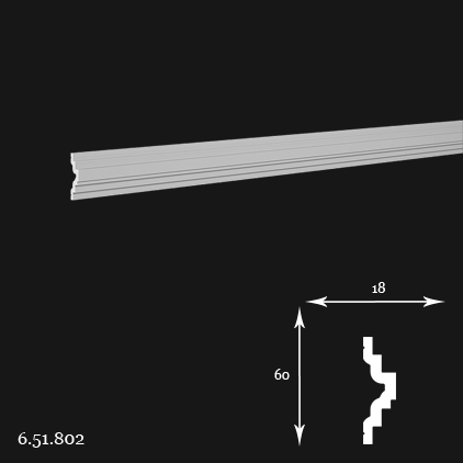 6.51.802 Poliuretāna moldings