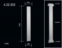 4.22.202 Polyurethane facade pilasters