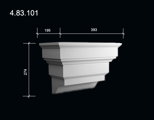 4.83.101 Polyurethane Facade brackets