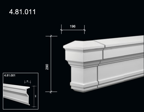 4.81.011  Polyurethane decorative elements